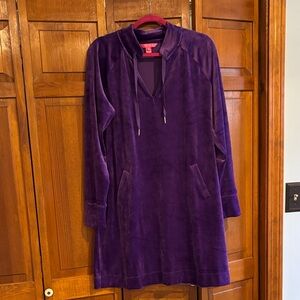 Lilly Pulitzer Deep Purple Long-Sleeve Dress